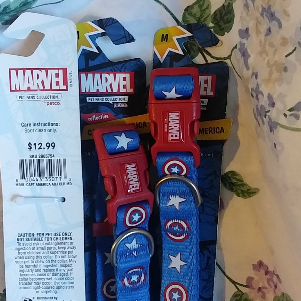 (M) Marvel pet fans collection Dog Collar